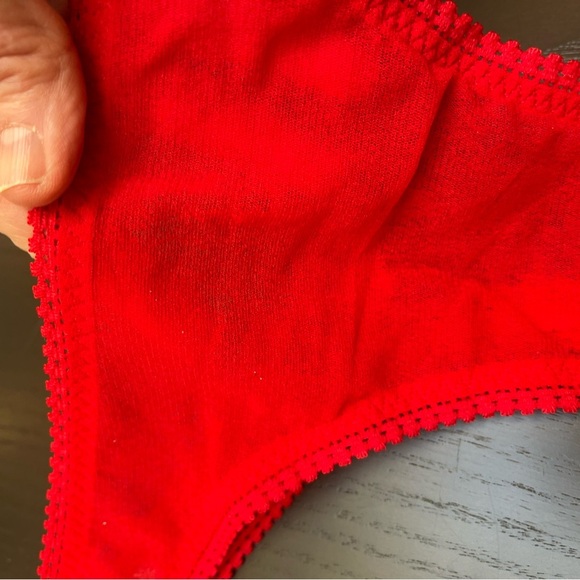 On Gossamer NWT Hip G Mesh Thong in Salsa Red Size S/XS - Picture 3 of 11
